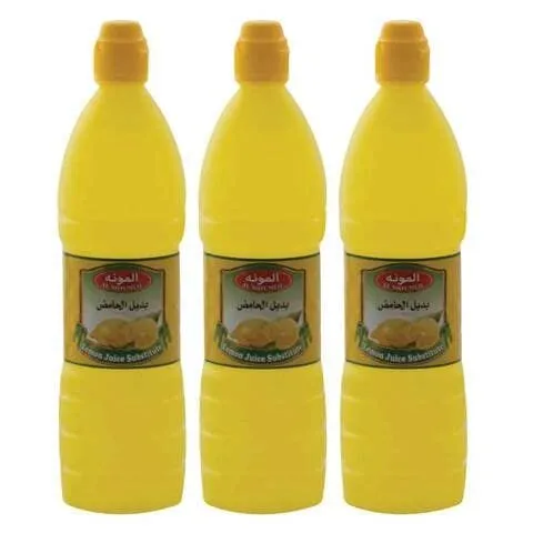 Al Mouneh Lemon Juice, 3x1000ml