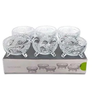 Green Apple Glass Bowl Set, 6 Pieces
