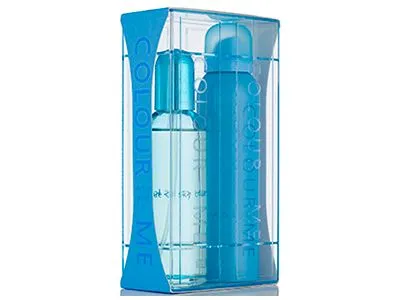 Colour Me Sky Blue EDP, 100ml + Body Spray Set, 150ml