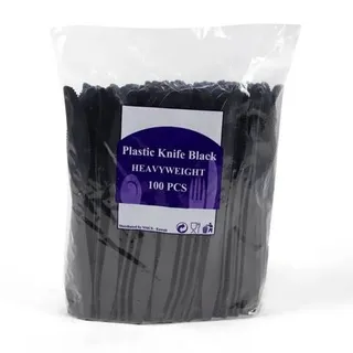 Black Plastic Knife H D S3602