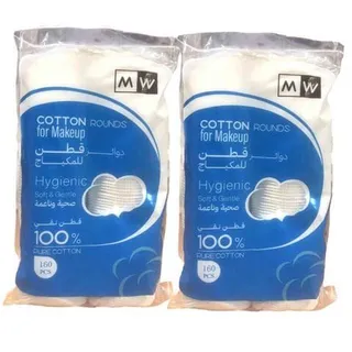 Mw Makeup Cotton Pads, 4x80 Pieces
