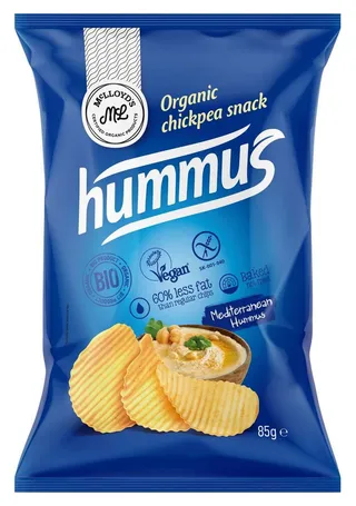 McLloyd's Baked Organic Chickpea Chips with Mediterranean Hummus Seasoning, 85g