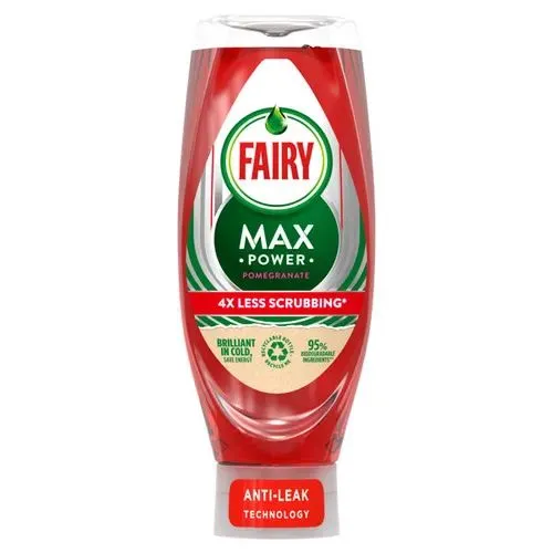 Fairy Washing Up Liquid Max Power Pomegranate, 640ml