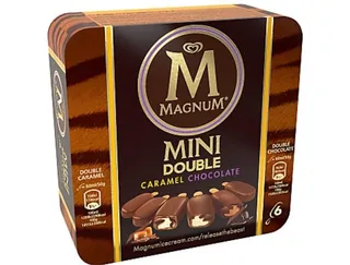 Magnum Mini Double Caramel Chocolate Ice Cream, 6x57.5ml