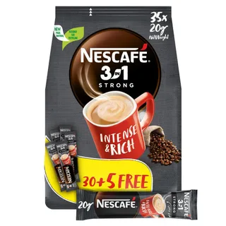 Nescafe Strong 3 In 1 Coffee Sachets, 35x20g