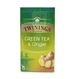 Twining's Green Tea And Ginger Value Pack (25 Count), 40g