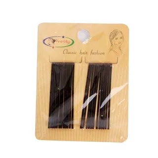 Pretty Miss Classic Hair Fashion Big Side Pins Pack - Black