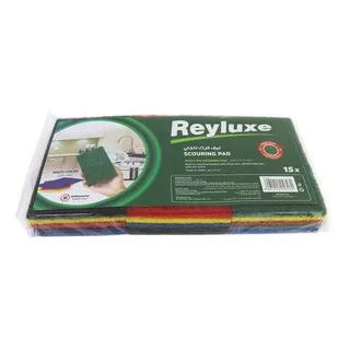 Reyluxe Multi Color Scouring Pad, 15 Pieces