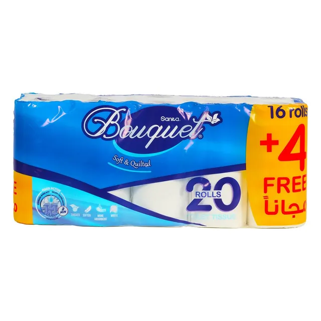 Sanita Bouquet Soft & Quilted Toilet Rolls 20 Pieces