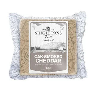 Singletons & Co Oak Smoked Cheddar Cheese, 200g