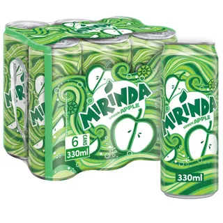 ميريندا تفاح أخضر مشروب غازي علب, 6x330ml