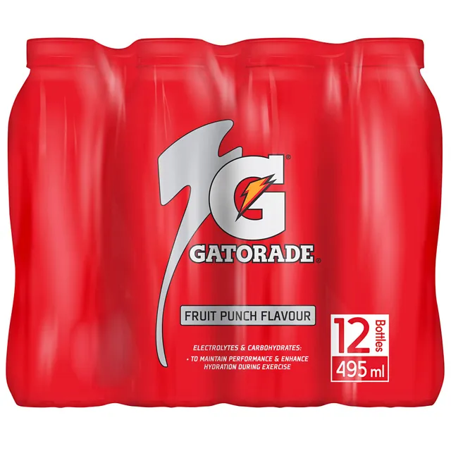Gatorade Sports Drink Fruit Punch, 12x495ml