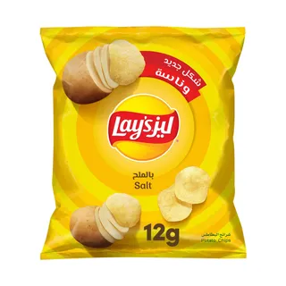 ليز سولت بطاطس شيبس 12 جم