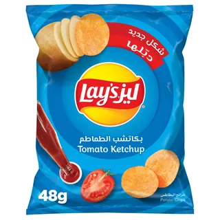 Lays Ketchup Potato Chips, 48g