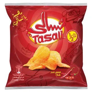 Tasali Chips Potato Chili Flavor 13 Gram