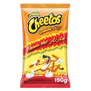 Cheetos Crunchy Flamin Hot Puffed Corn 190 g