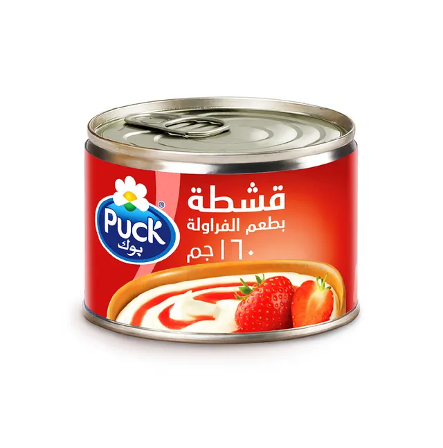 Puck Sterilized Cream Strawberry, 160g