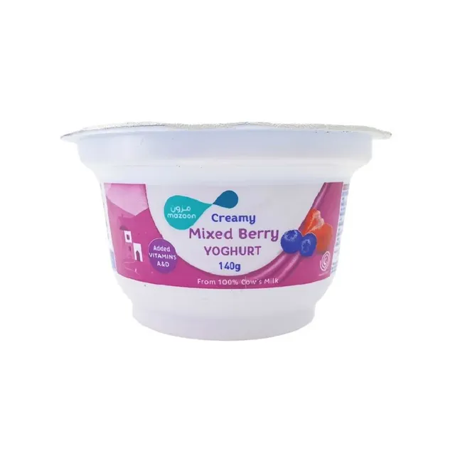 مزون يوغورت كريمي توت مشكل، 140g