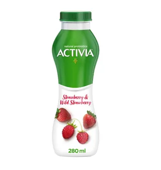 أكتيفيا يوغورت شراب فراولة برية، 280ml