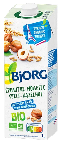 Bjorg Organic No Sugar Spelt & Hazelnut Drink, 1L