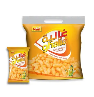 نبيل غالية تشيز كورن باف سناكس، 25x16 جم
