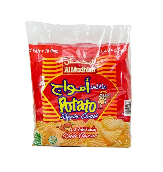 المذهش رقائق بطاطس ريبل شيلي، 24x15جم