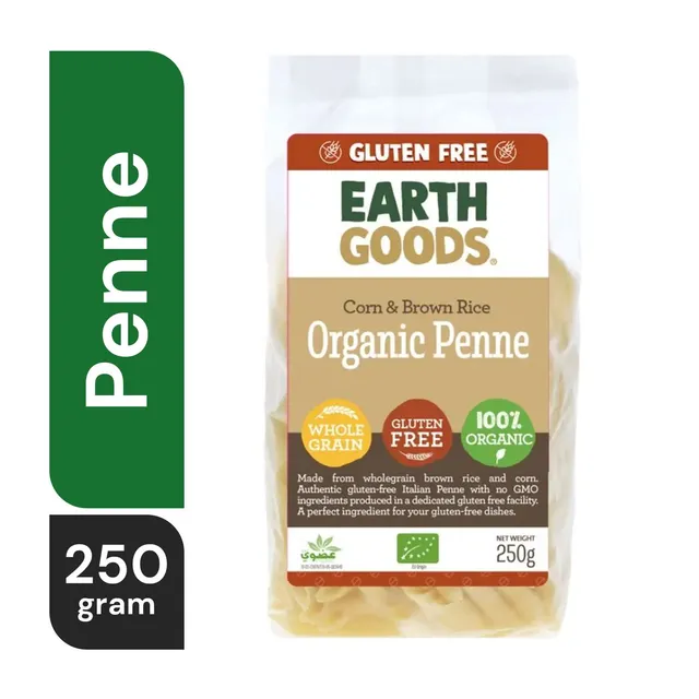 Earth Goods Organic Gluten Free Wholegrain Penne 250 g