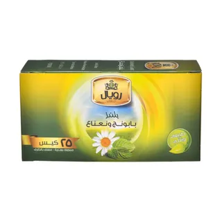 رويال شاي أكياس بابونج ونعناع 25 قطعة