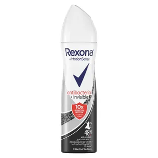 Rexona Deodorant Body Spray for Women - Antibacterial and Invisible, 150ml