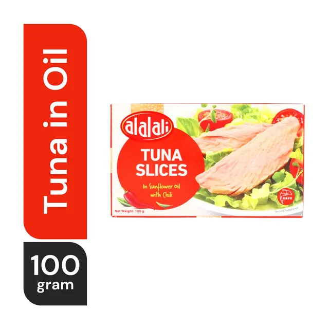 الألالي تونة مقطعة في زيت عباد الشمس بالفلفل الحار, 100g