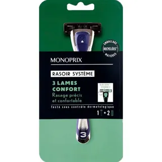 Monoprix 3 Blade System Razor 1Pc