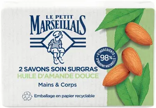 Le Petit Marseillais Almond Soap Bar, 2x100g