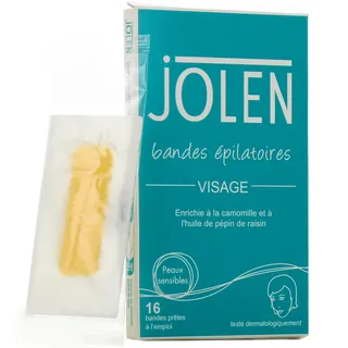 Jolen Facial Hair Removal Strips, 16 Strips