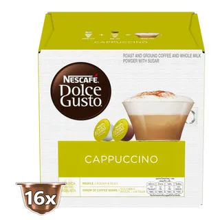 Nescafe Dolce Gusto Cappuccino Coffee, 16 Capsules