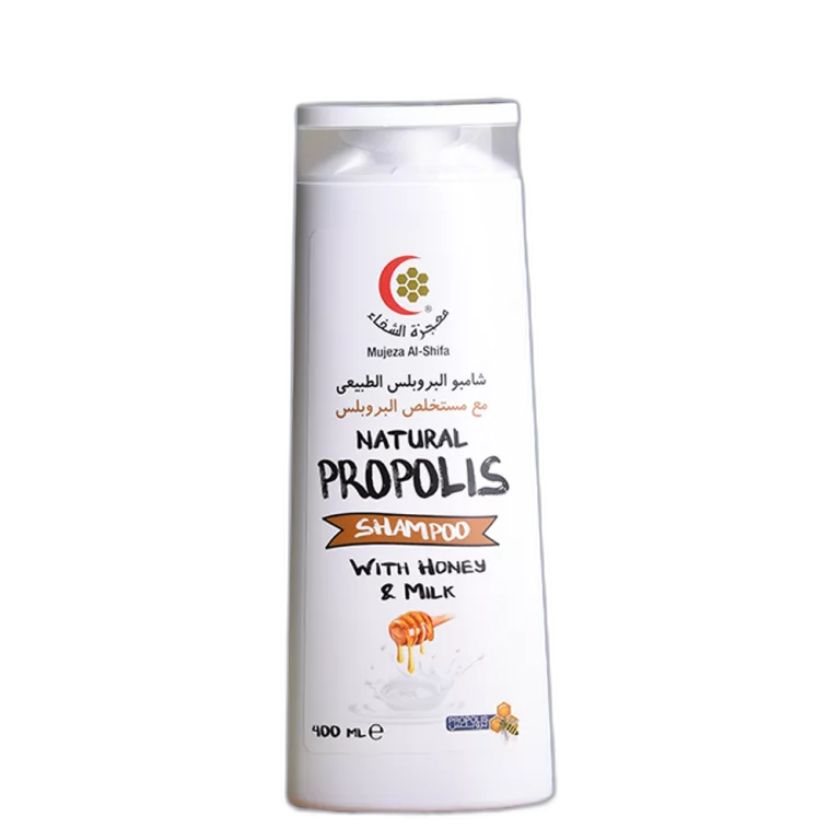 Mujeza Al-Shifa Natural Propolis Shampoo with Propolis Extract, 400ml