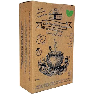 Asil Mutfak 100% Natural Spicy Mint Bone Broth Soup, 5 Pieces