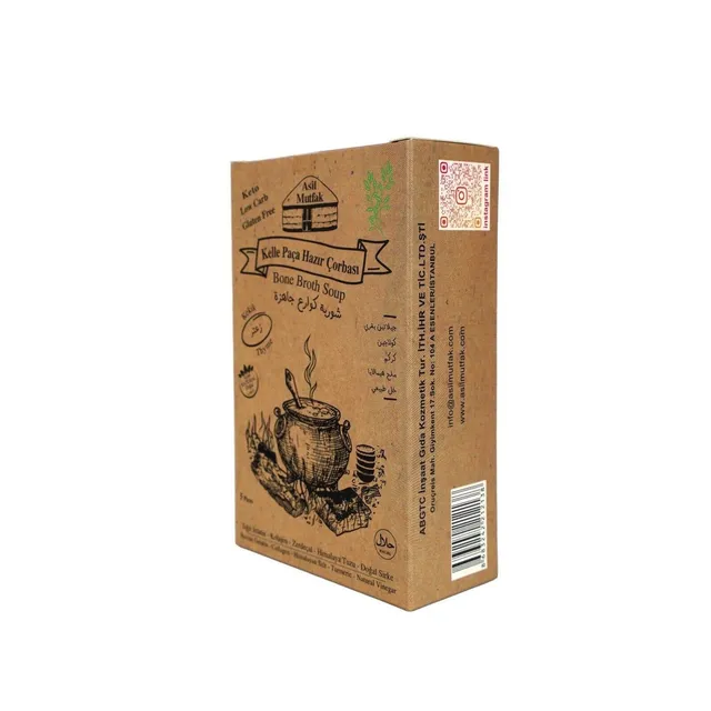 Asil Mutfak 100% Natural Thyme Bone Broth Soup, 5 Pieces