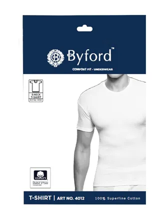 Byford Mens T-Shirt R-NK 4012 Size L, 1 Piece
