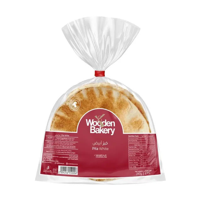 Wooden Bakery Pita White, 6 Pieces, 210g