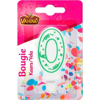 Vahine Blister Birthday Candle Number 0