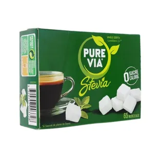 Pure Via Sucre Stevia Zero Calories 65 Morceaux 130G