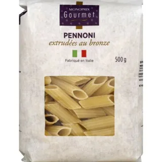 Monoprix Gourmet Pennoni Plain Bronze Extruded 500G