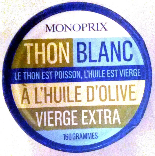 Monoprix White Tuna In Extra Virgin Olive Oil 160G