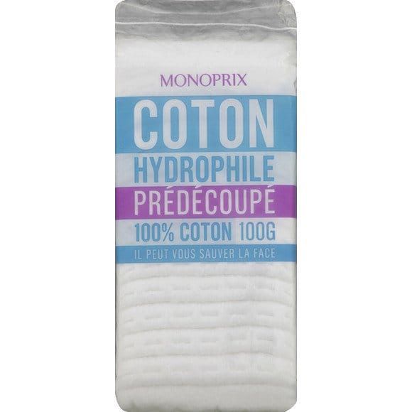 Monoprix Precut Cotton Pads 100G