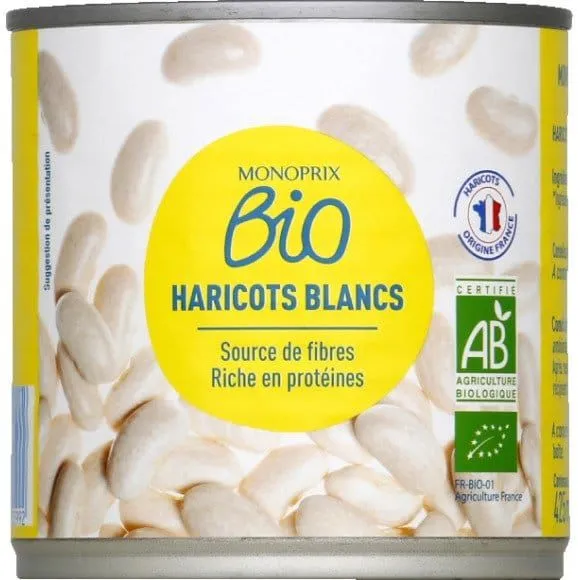 Monoprix White Beans Cooked 250 G