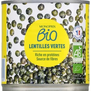 Monoprix Organic Lentils 400 g