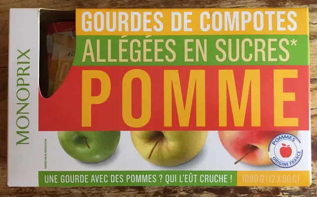 Monoprix Apple Compote 12Ply90G