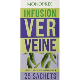 Monoprix Tea Infusion Verveine 32.5G