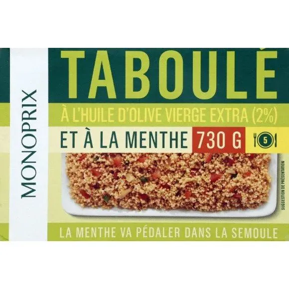 Monoprix Taboule With Mint 730 g