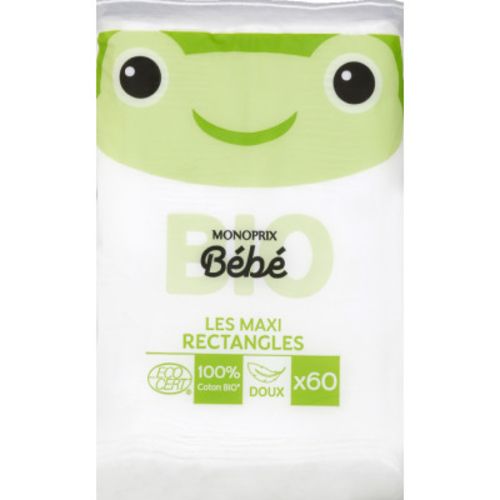 Monoprix Bio Maxi Rectangle Pads 60s